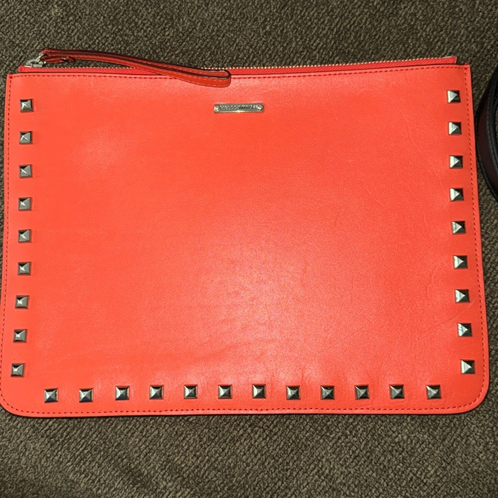 Rebecca minkoff large studded clutch